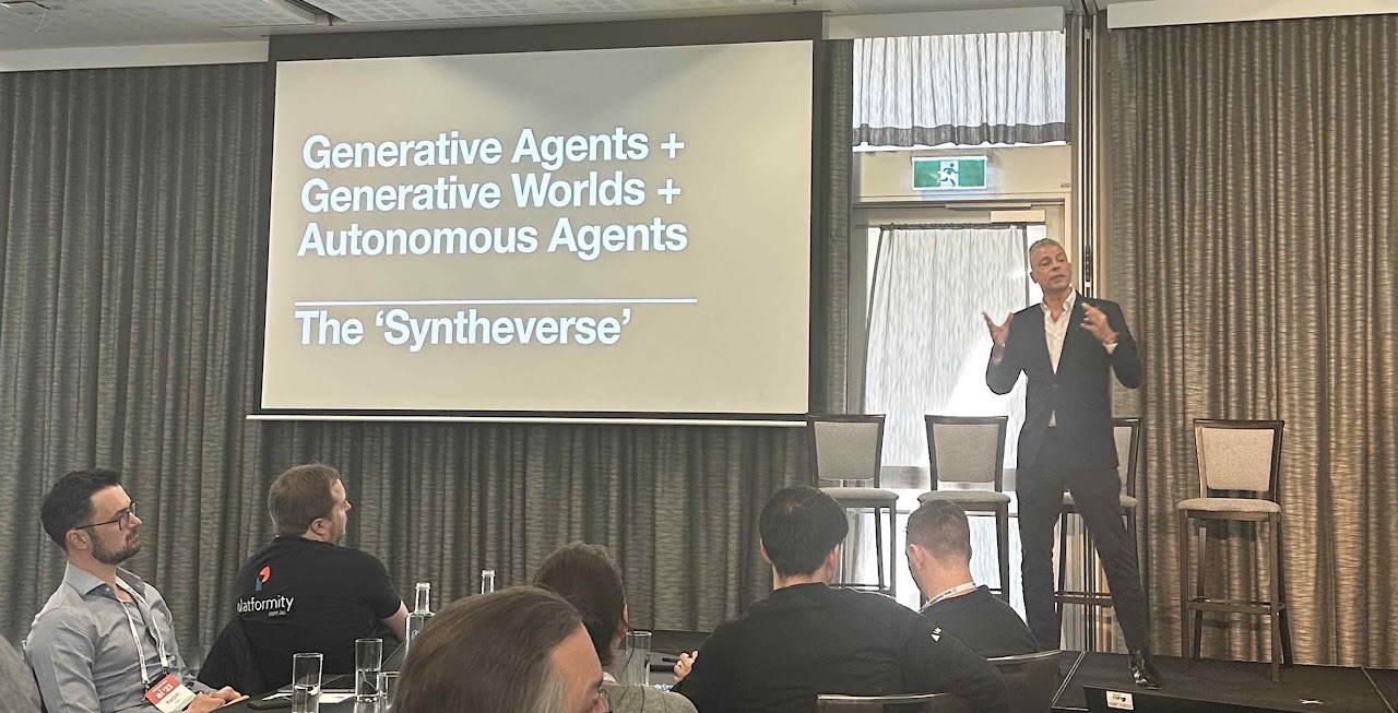 Generative Agents plus Generative Worlds plus Autonomous Agents equals the Syntheverse